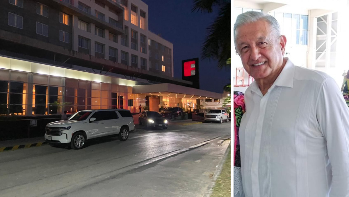 AMLO arribó a Quintana Roo alrededor de las 5 de la tarde