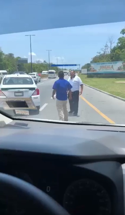 El video fue captado cerca del AIC por un turista extranjero