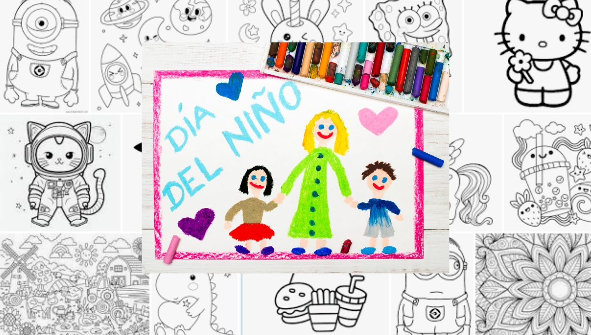 Día del niño: 10 dibujos para descargar gratis y fáciles de colorear