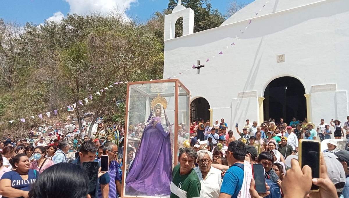 Llegan a Chuiná más de 50 mil personas para festejar a la Virgen de los Dolores