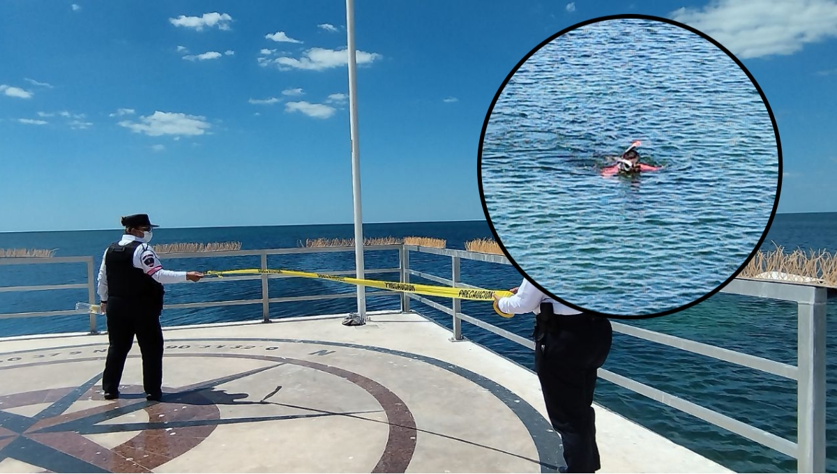 El hombre presuntamente en situación de calle se habría lanzado al mar de Campeche