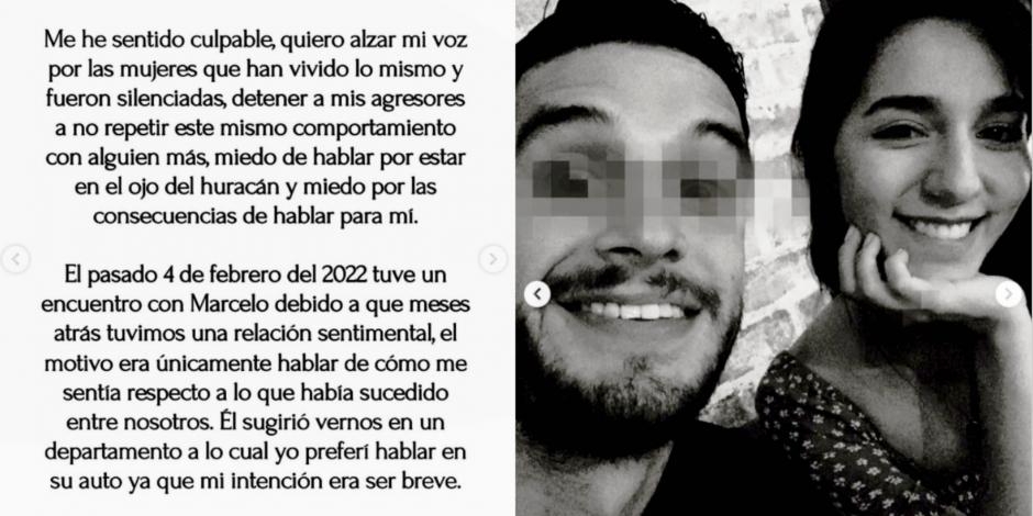 Por medio de Instagram, la joven dijo que mantuvo una relación sentimental con el comediante en 2021 y narró cómo fue que abusó de ella
