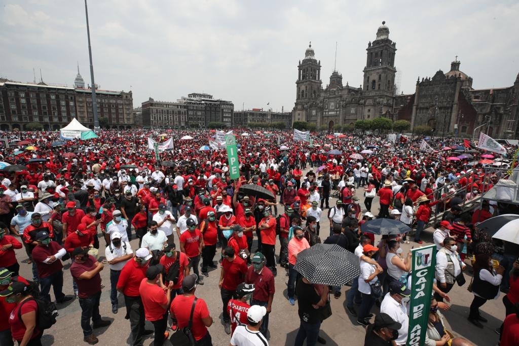 Manifestaciones por el Día del Trabajo en la CDMX