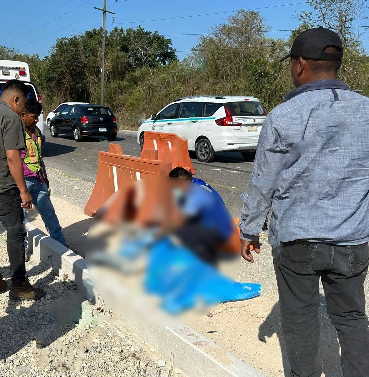 Empleado del Tren Maya muere atropellado en Playa del Carmen por taxista de Tulum