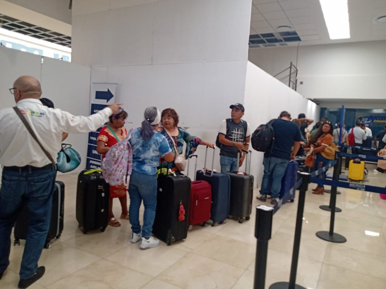 Los vuelos salieron con hasta una hora de retraso en el aeropuerto de Mérida