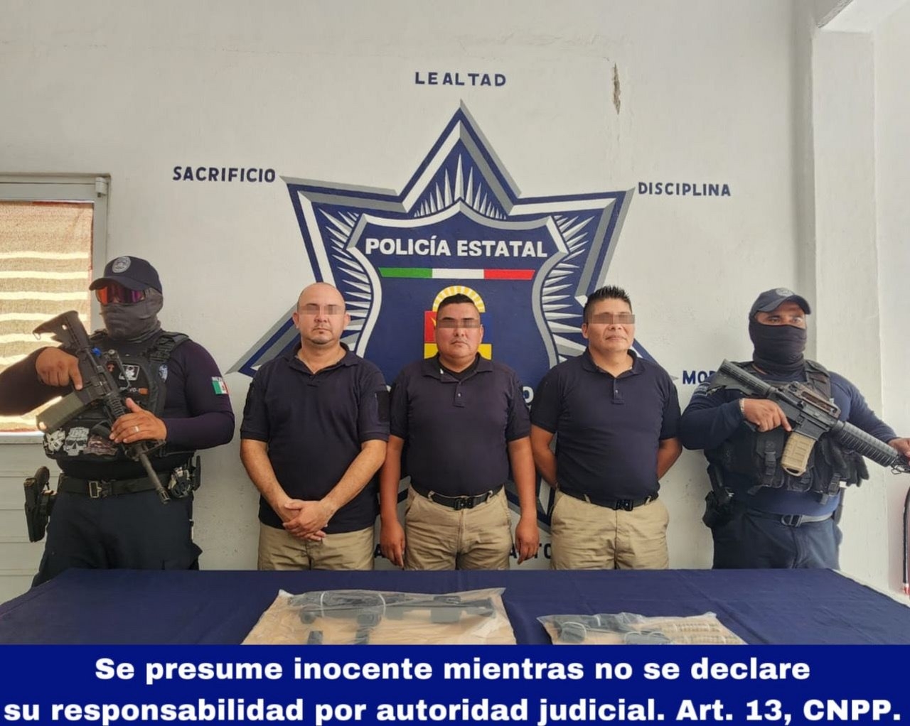 Llevaban armas largas, 70 cartuchos y una caja fuerte