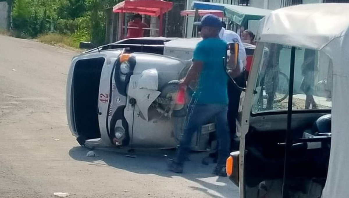 El accidente solo dejó daños materiales