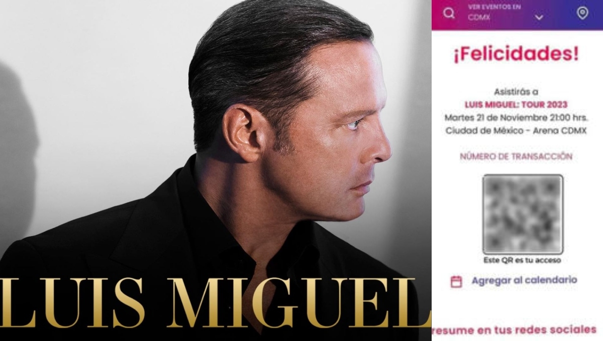 Joven comparte en redes su boleto para Luis Miguel con todo y código QR