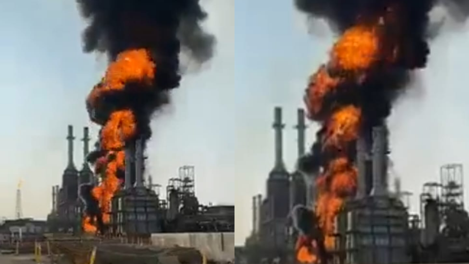 Incendio de refinería de Pemex en Salina Cruz