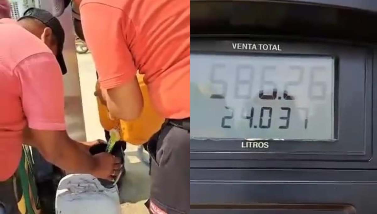 El cliente solicitó 20 litros y en la gasolinera le cobraron 24