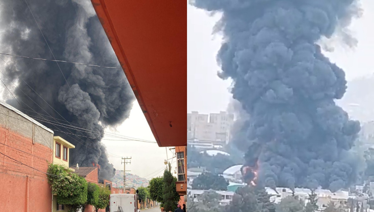 Se desconoce el origen del incendio en una fábrica de pinturas en Ecatepec