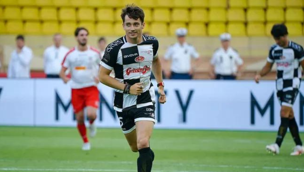 Charles Leclerc fue uno de los pilotos que participó en el partido