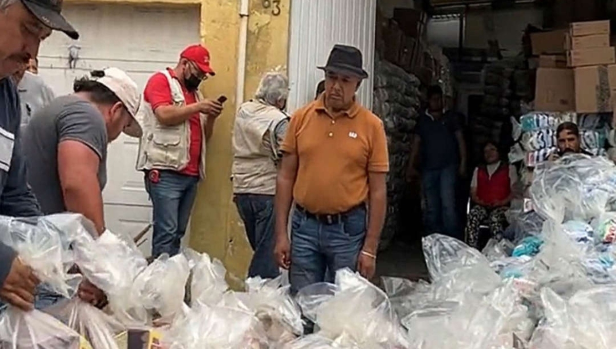 Hallan bodega de despensas 'a favor' de Alejandra del Moral en Tlalnepantla