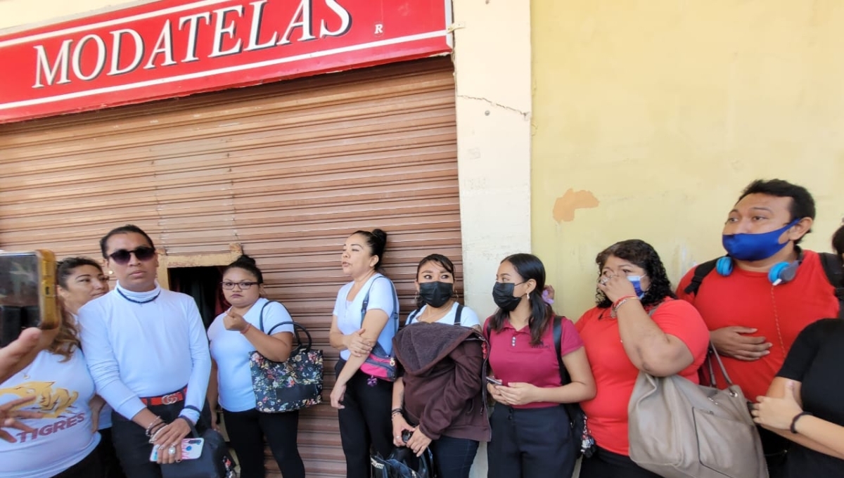 Trabajadores de Modatelas en Campeche protestan ante las malas condiciones laborales