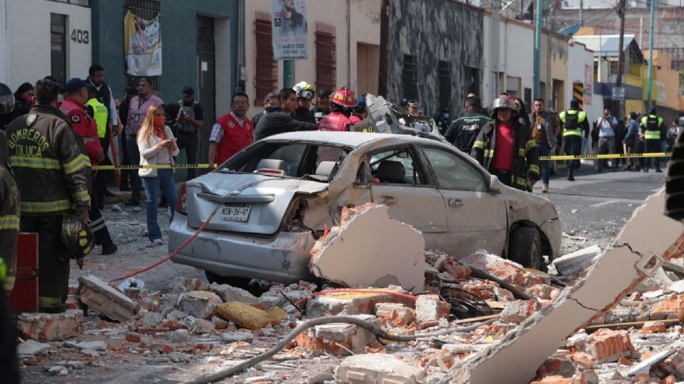 Explosión de panadería en Toluca