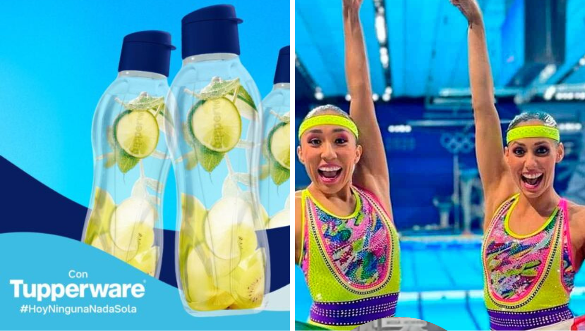 Tupperware apoya a nadadoras mexicanas y lanza botella edición limitada