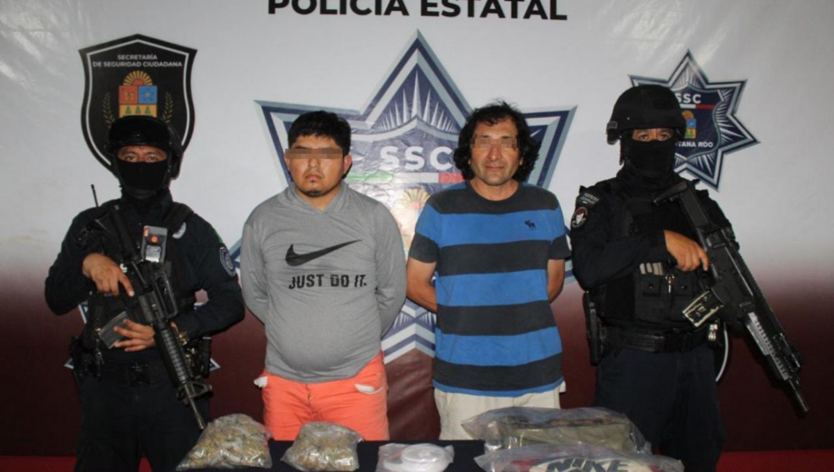 Intercambiaban dosis de presunta marihuana, cuando fueron detectados por elementos de la SSC