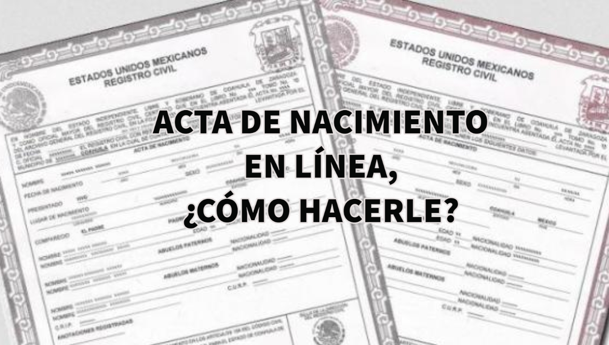 ¿Cómo puedo sacar mi acta de nacimiento en pdf?