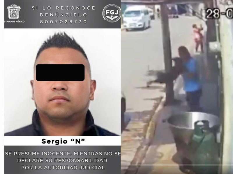 Sergio "N" fue detenido en Coyoacán y fue trasladado al centro de Justicia de Ecatepec "Palmas" de la Fiscalía General de Justicia del Estado de México
