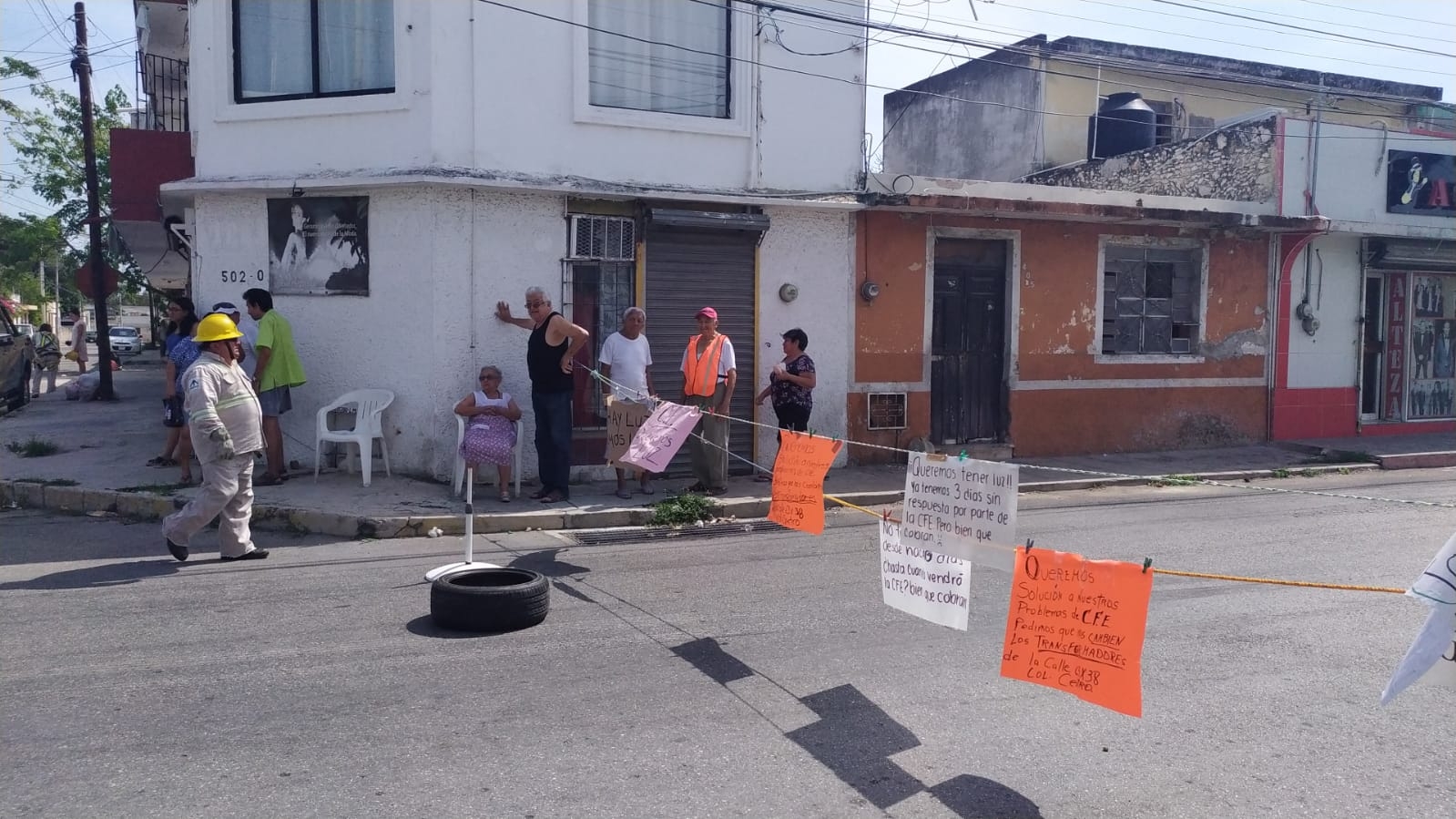 La calle 63 de Mérida estuvo cerrada durante casi 10 horas