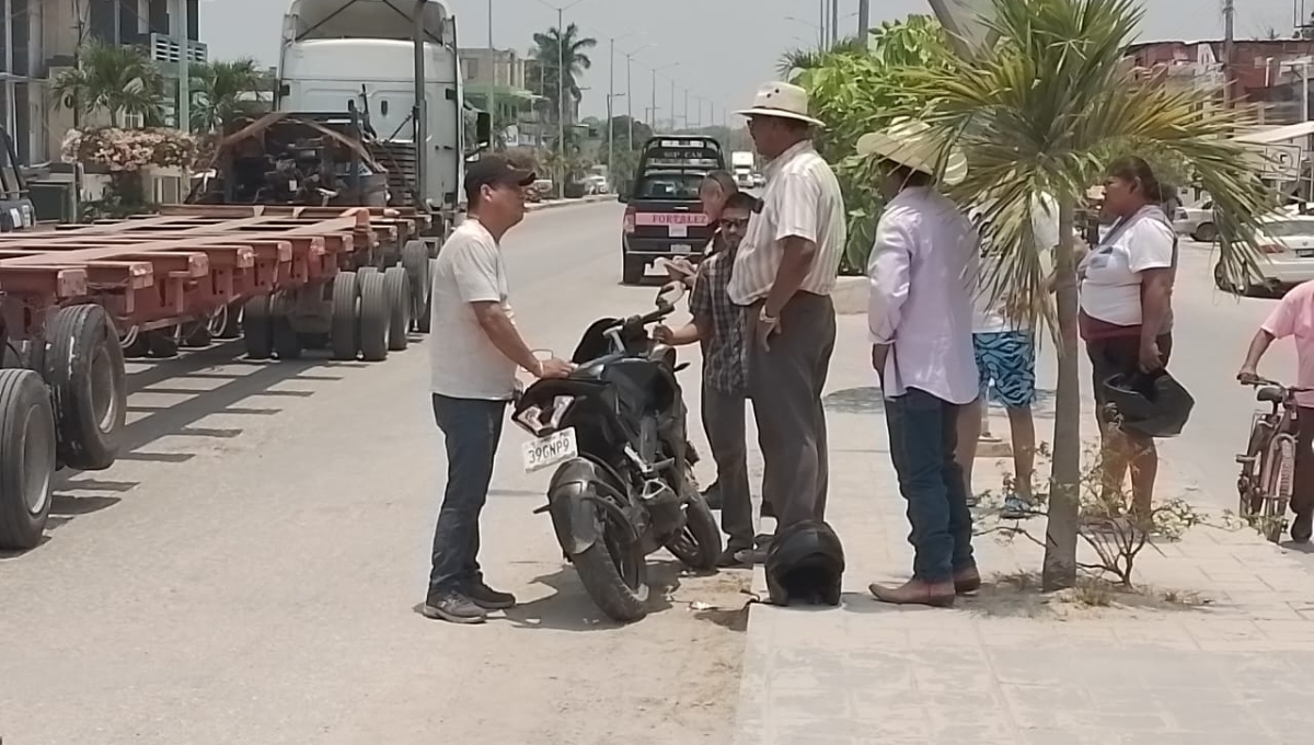 Los afectados llegaron a un acuerdo en el lugar del accidente