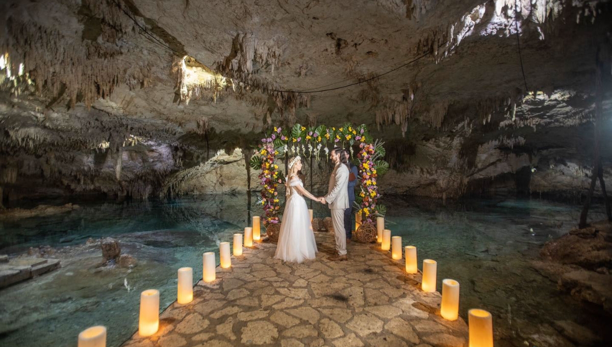 Las bodas mayas se hacen tradicionalmente en cenotes de la Península de Yucatán