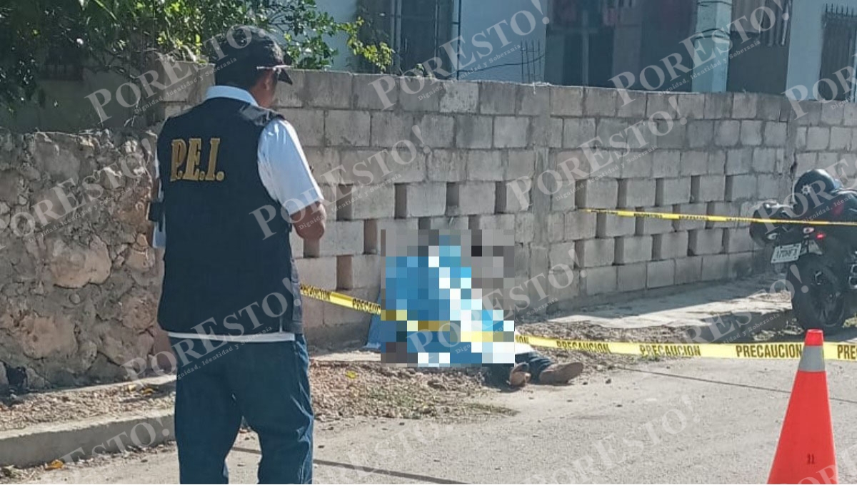 Hallan muerto a un hombre en la vía pública en Espita