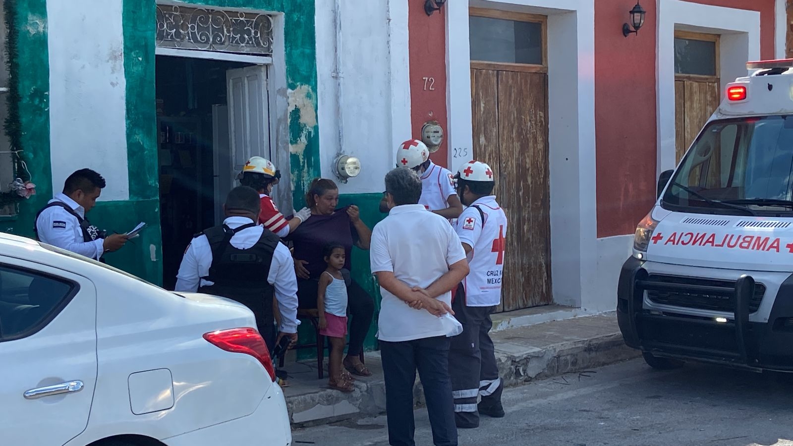 Una mujer fue atendida por paramédicos de la Cruz Roja