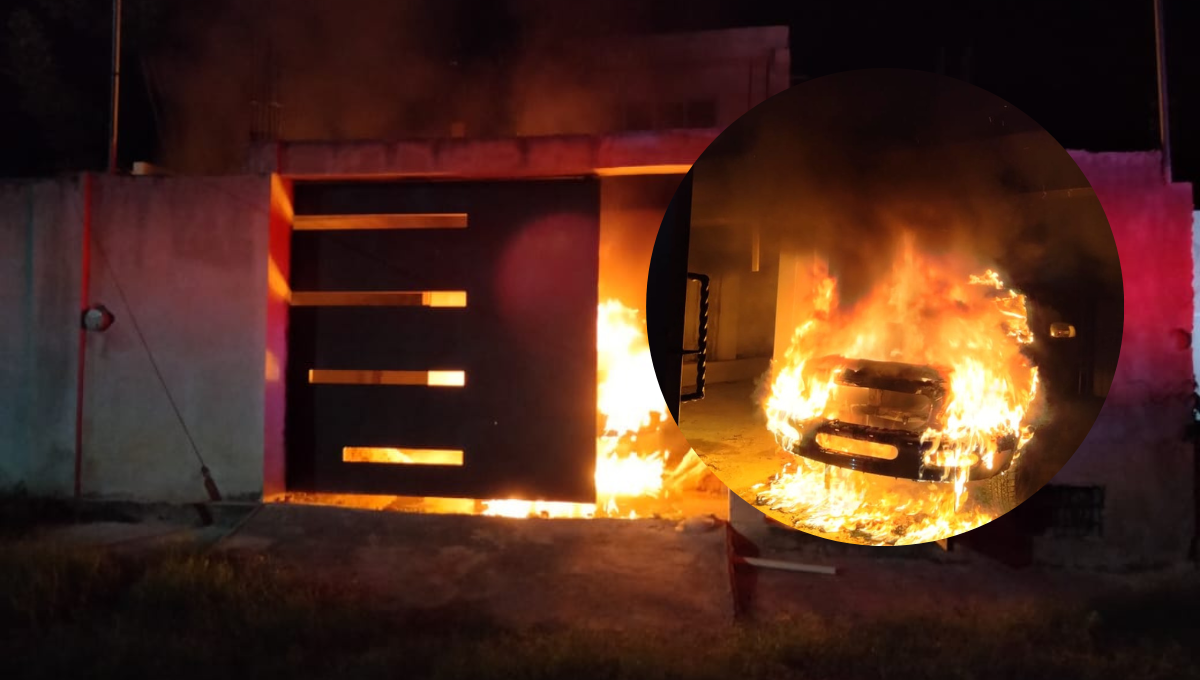 Se incendia una camioneta por un cortocircuito en Tizimín