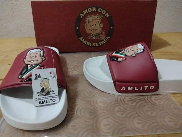 Estas son las nuevas sandalias de AMLO
