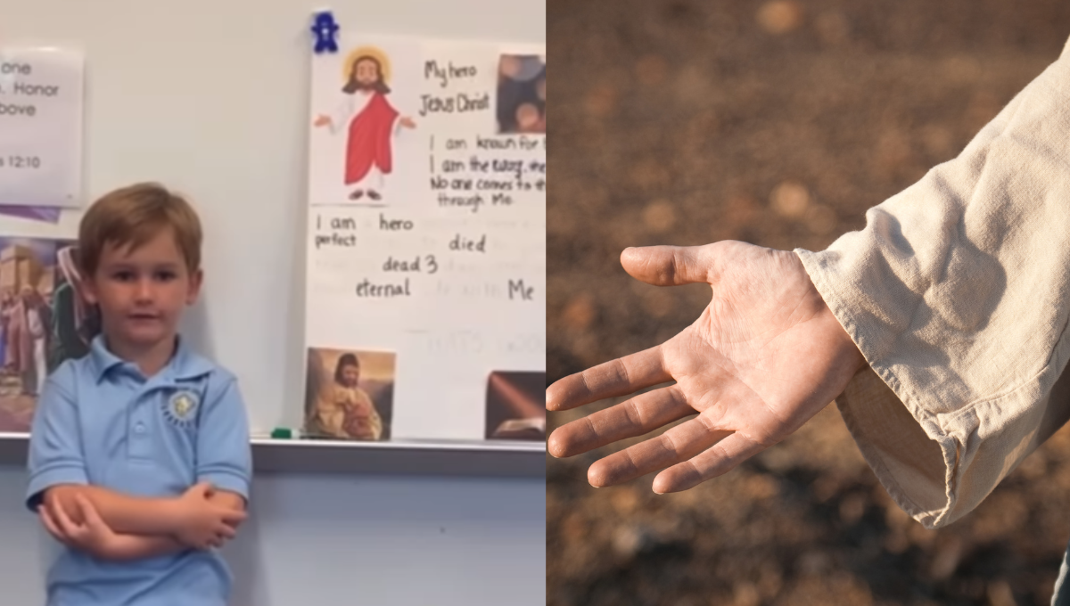 Niño sorprende a sus compañeros y maestro con una exposición sobre Jesús