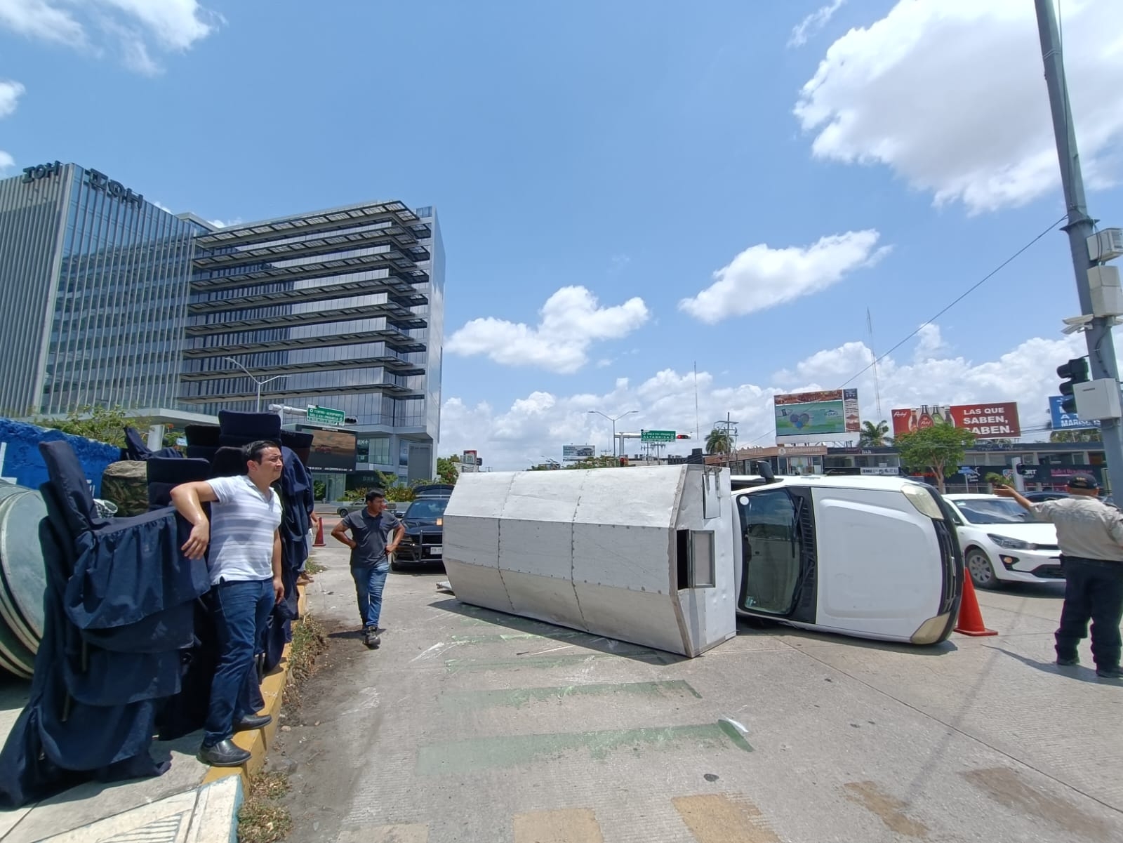 En el accidente no reportaron lesionados ni daños mayores