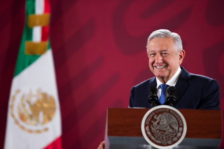 Presidente AMLO en conferencia de prensa