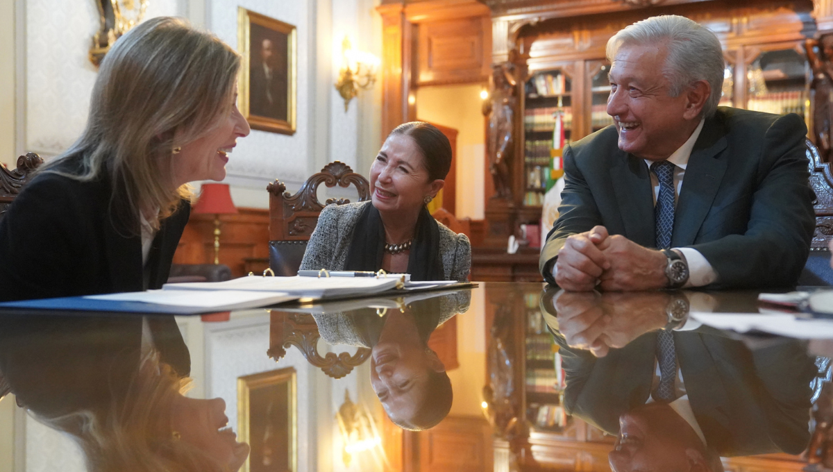 AMLO encabeza reunión con Elizabeth Sherwood, asesora de seguridad de la Casa Blanca