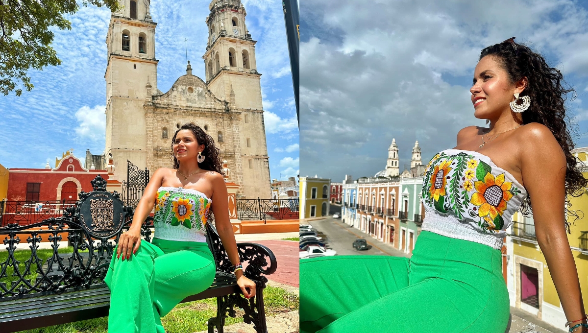 Influencer Brenda Catalán presume visita a Campeche: FOTOS