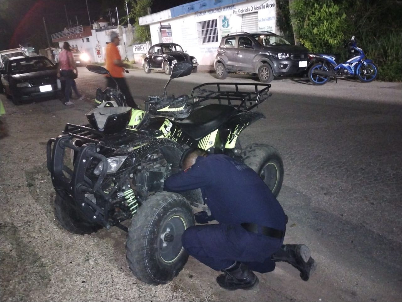 Reporte del robo de una cuatrimoto causa movilización policiaca en Tizimín