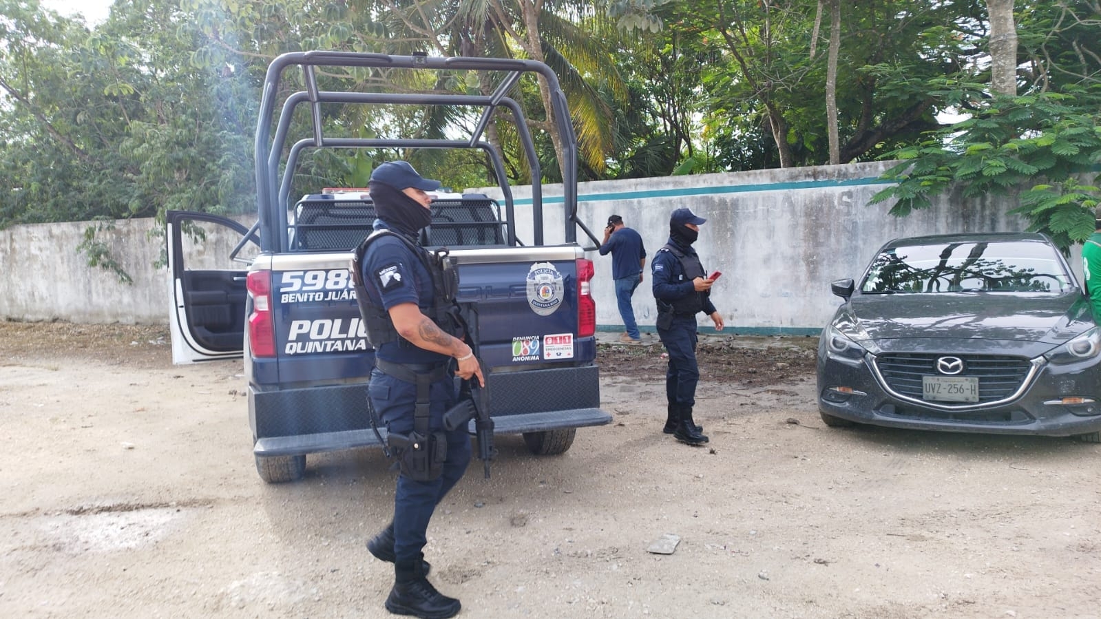 Comando armado asalta a trabajadores de una gravera en Cancún