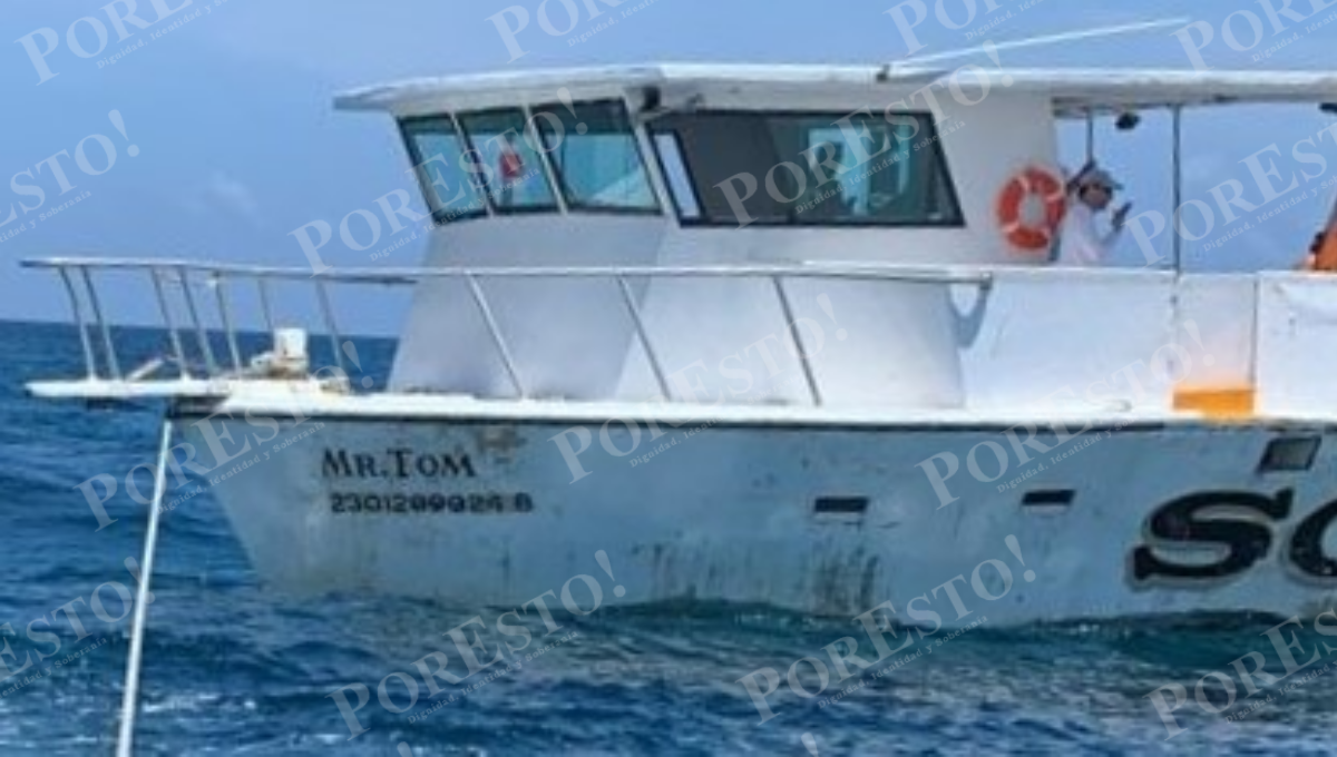 El barco ya había tenido un accidente con visitantes hace dos años en los alrededores de Isla Mujeres