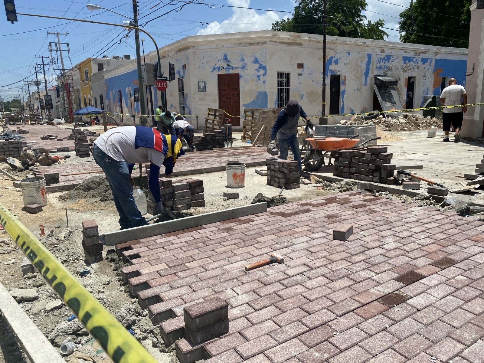 Las obras del Corredor Turístico-Gastronómico de Mérida siguen a medias