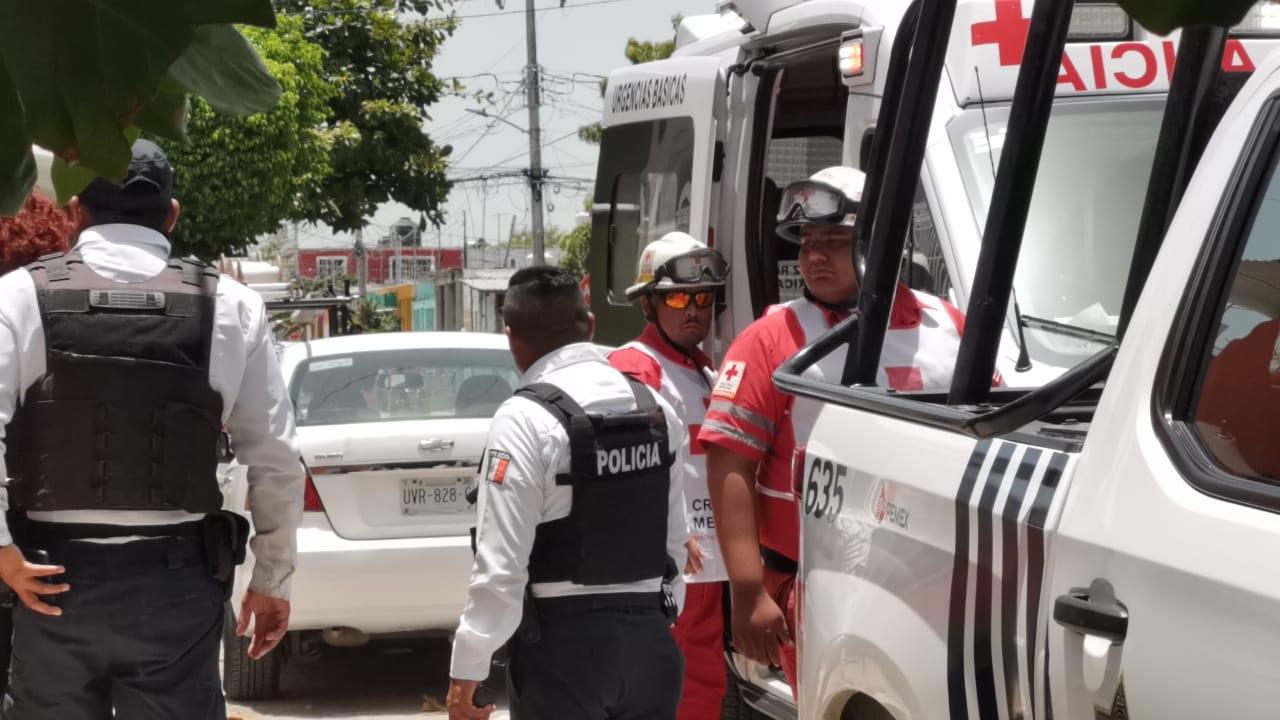 La mujer fue trasladada al Hospital General de Ciudad del Carmen