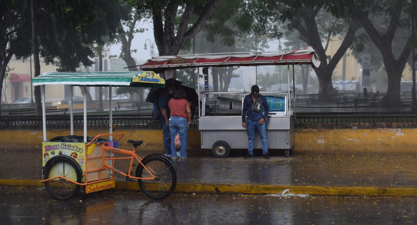 Las lluvias continuarán durante los próximos días en la Península de Yucatán