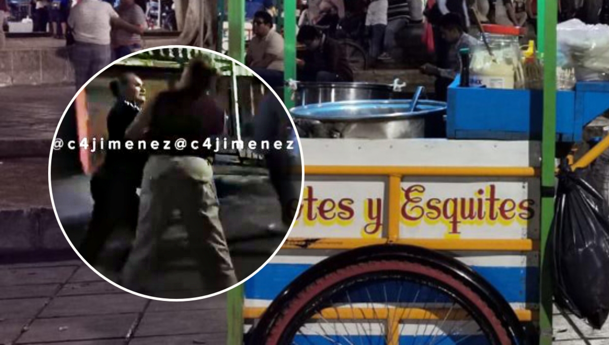 Vecinas se agarran a golpes en la fila de los esquites en Ecatepec: VIDEO