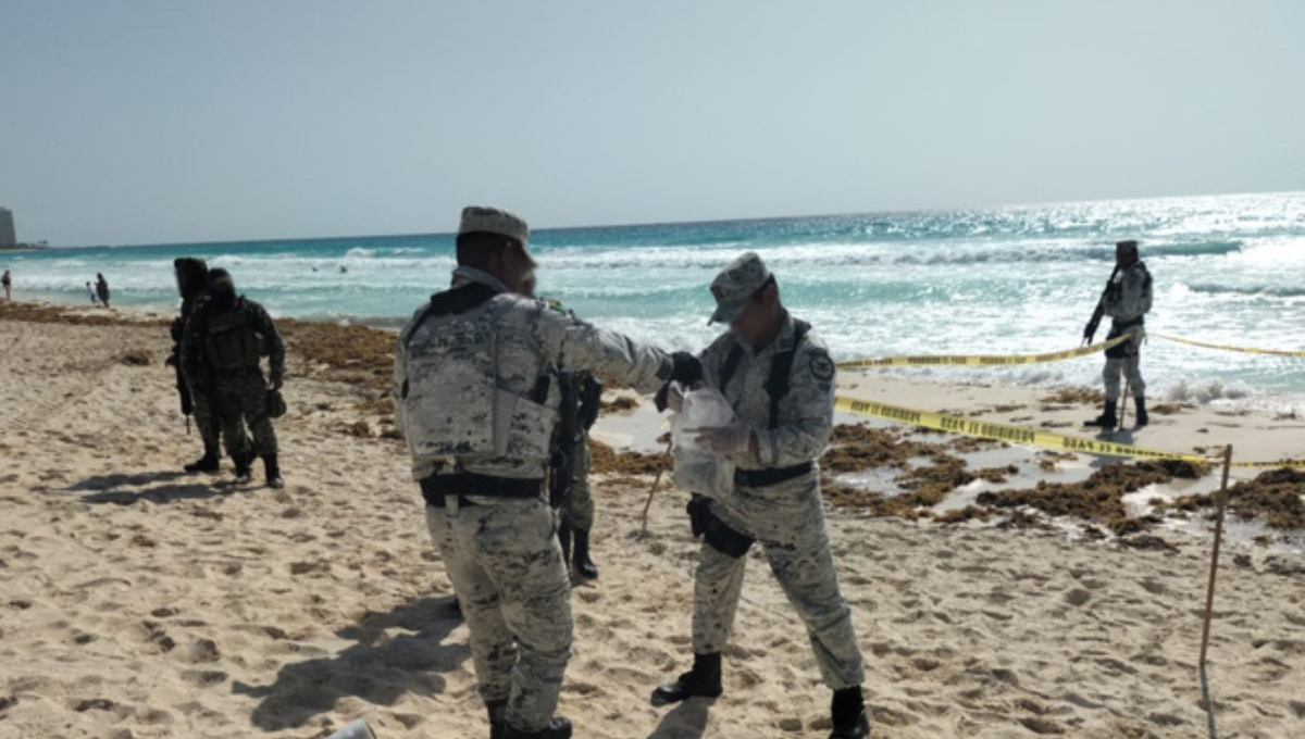 Elementos de la policía turística y la Guardia Nacional aseguraron la zona