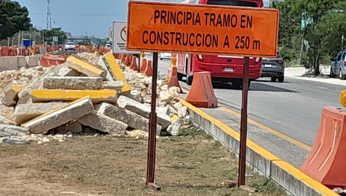 ¡Peligro! Advierten riesgo de socavón por caverna en el Boulevard Playa del Carmen