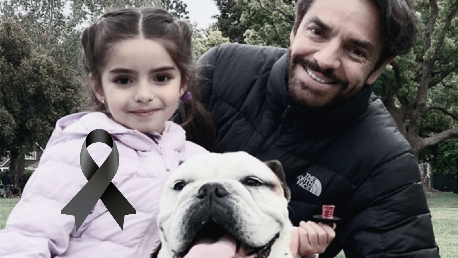 Eugenio Derbez y su familia realizan funeral a su perrita Fiona