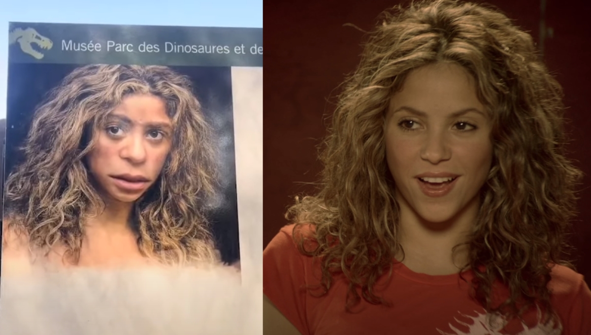 Se viraliza cartel de mujer neandertal por su increíble parecido con Shakira ¿Usaron su foto?