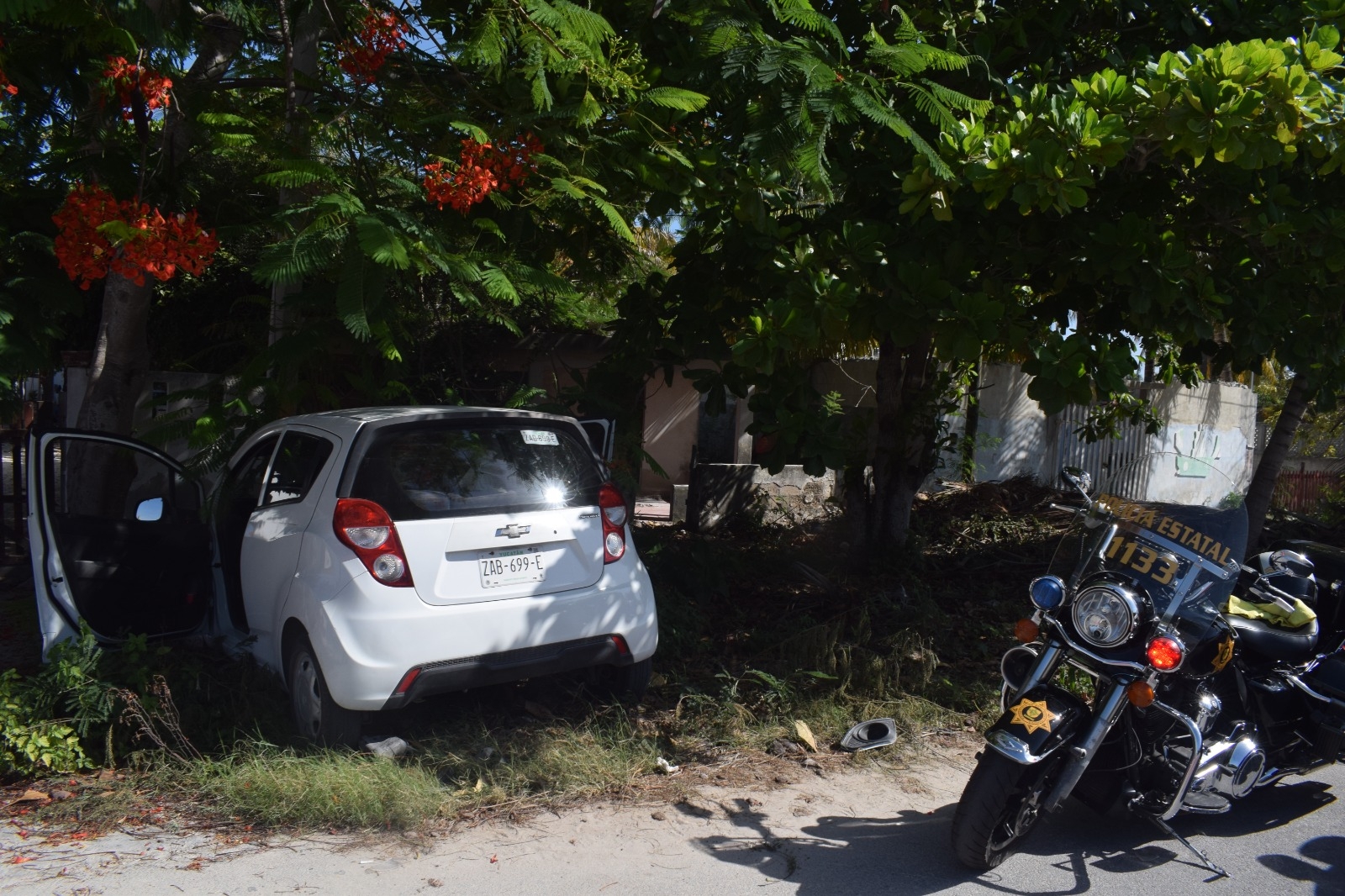 La conductora atropelló a un motociclista en la carretera de Progreso a Chelem