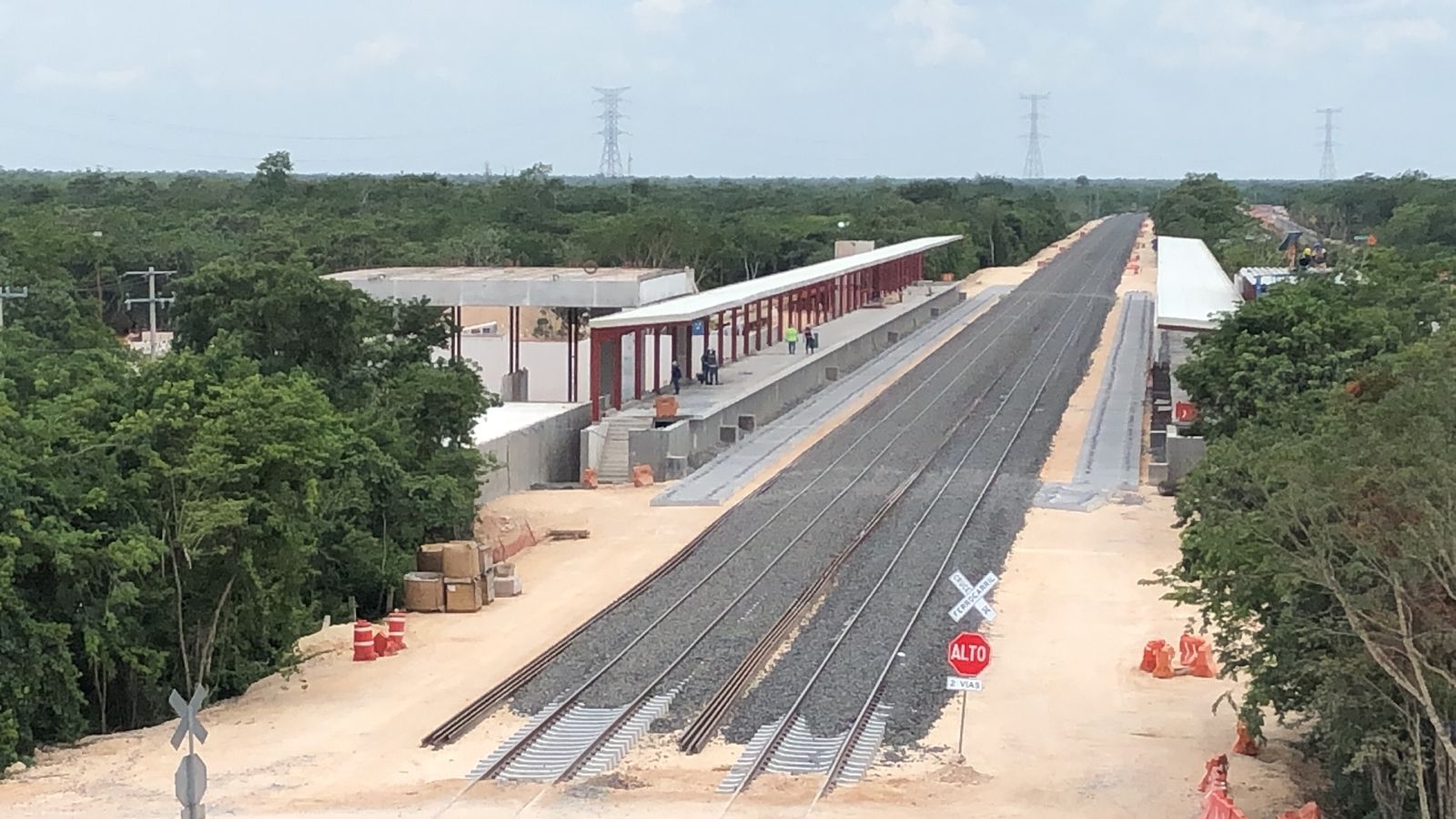 Hay grandes avances del Paradero Leona Vicario del Tren Maya