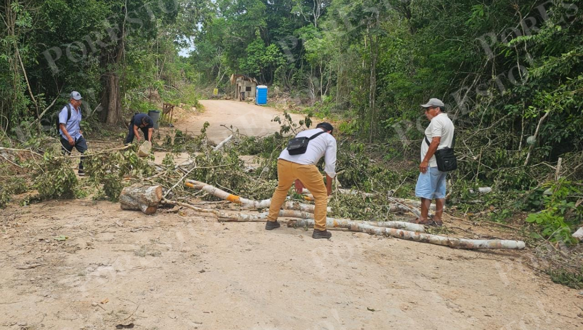 Tren Maya: Levantan bloqueo en los bancos de material pétreo en Carrillo Puerto luego de tres días