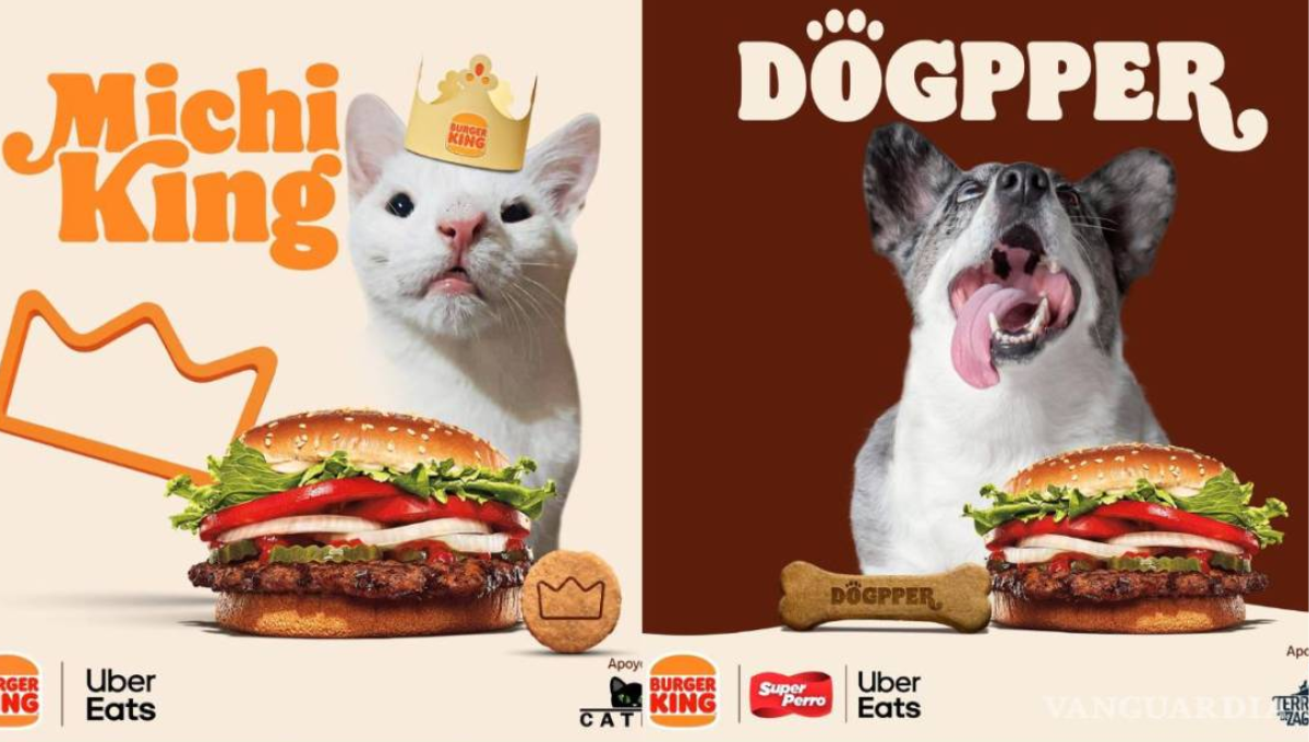 Burger King lanza una hamburguesa especial para perros y gatos